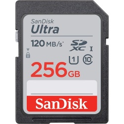 SanDisk Ultra SDXC Memory Card 120MB/s Class 10 UHS-I - 256GB